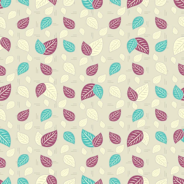 Seamless Pattern Plant Pattern Leaves — Stock Vector