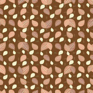 Bitki deseni ile Seamless modeli bırakır.