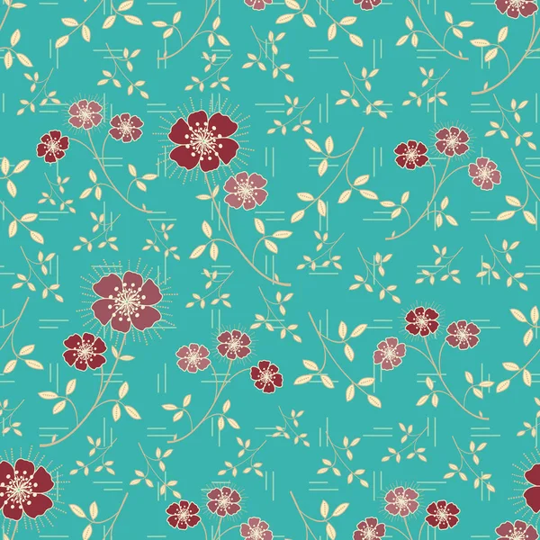 Çiçek desenli ile Seamless Modeli.