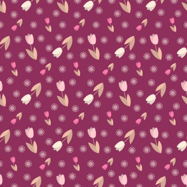 Çiçek desenli ile Seamless Modeli.