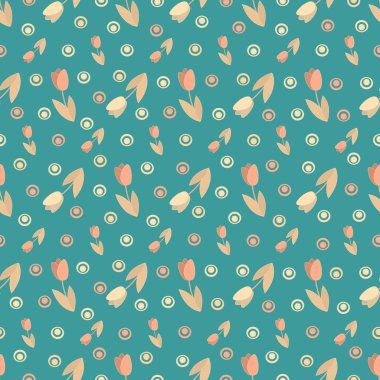 Çiçekler görüntü ile Seamless modeli.