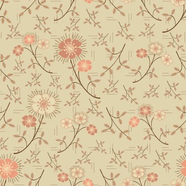 Çiçekler görüntü ile Seamless modeli.