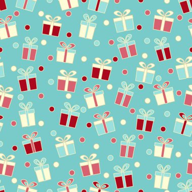 Hediye kutuları görüntü ile Seamless modeli.