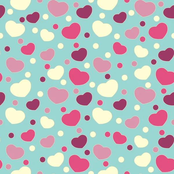 Seamless Abstract Pattern Image Hearts — Stock Vector