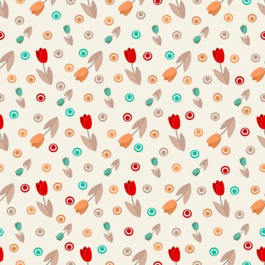 Çiçekler görüntü ile Seamless modeli.