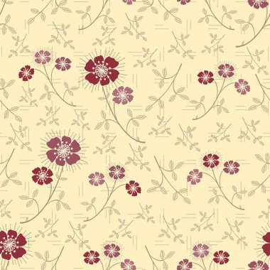 Çiçekler görüntü ile Seamless modeli.