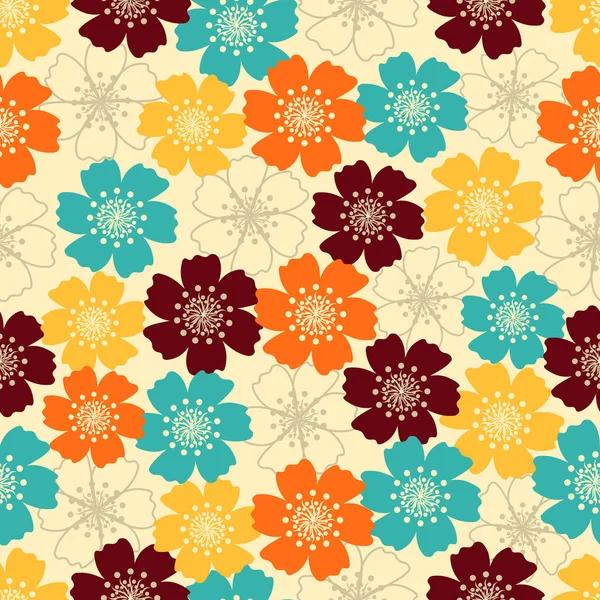 Çiçekler görüntü ile Seamless modeli.