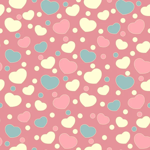 Patrón Abstracto Sin Fisuras Con Imagen Los Corazones — Vector de stock