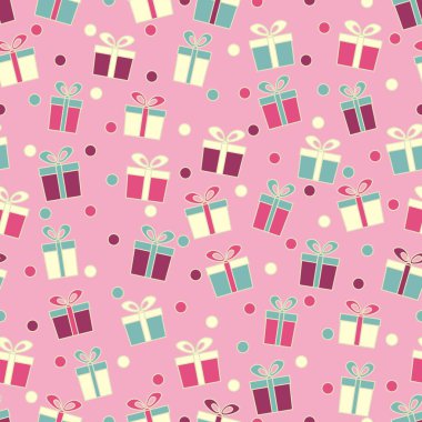 Hediye kutuları görüntü ile Seamless modeli.