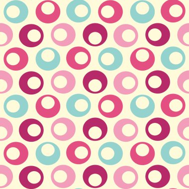 Daireler görüntü ile Dikişsiz soyut geometrik desen.