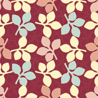 Yaprakları görüntü ile Seamless modeli.