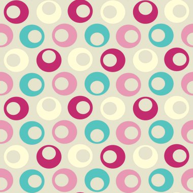 Daireler görüntü ile Dikişsiz soyut geometrik desen.