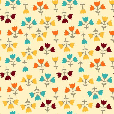 Çiçekler görüntü ile Seamless modeli.