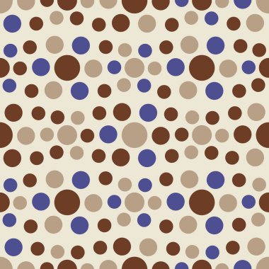 Çok renkli dairelerin görüntüsüyle kusursuz soyut geometrik desen.