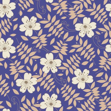 Çiçekler görüntü ile Seamless modeli.