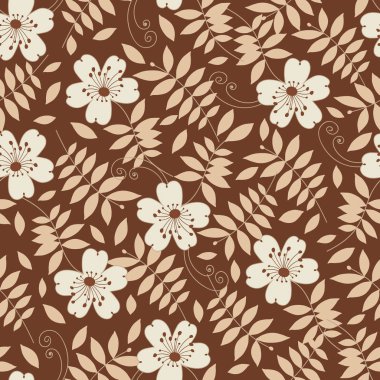 Çiçekler görüntü ile Seamless modeli.