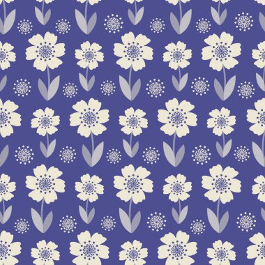 Çiçekler görüntü ile Seamless modeli.