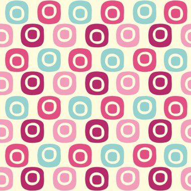 Oval geometrik şekiller görüntü ile Dikişsiz soyut desen