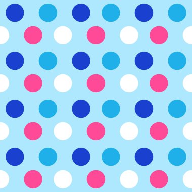 Çok renkli dairelerin görüntüsüyle kusursuz soyut geometrik desen.