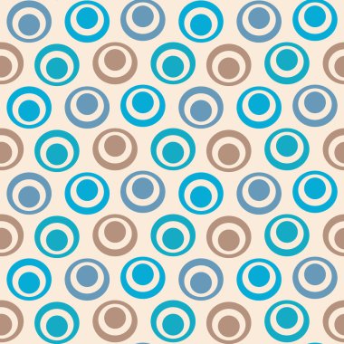 Yüzük ve daireler görüntü ile Dikişsiz soyut geometrik desen.
