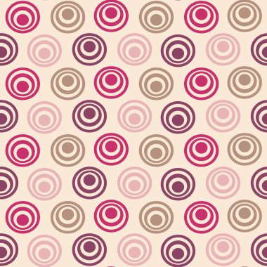 Yüzük ve daireler görüntü ile Dikişsiz soyut geometrik desen.
