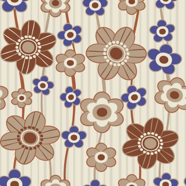 Çiçekler görüntü ile Seamless modeli.