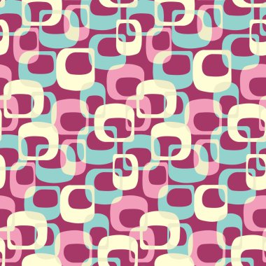 Oval geometrik şekiller görüntü ile Dikişsiz soyut desen