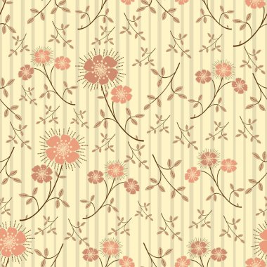 Çiçekler görüntü ile Seamless modeli.