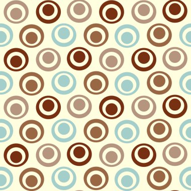 Yüzük ve daireler görüntü ile Dikişsiz soyut geometrik desen.