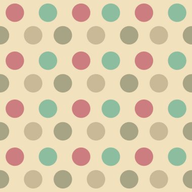 Çok renkli dairelerin görüntüsüyle kusursuz soyut geometrik desen.