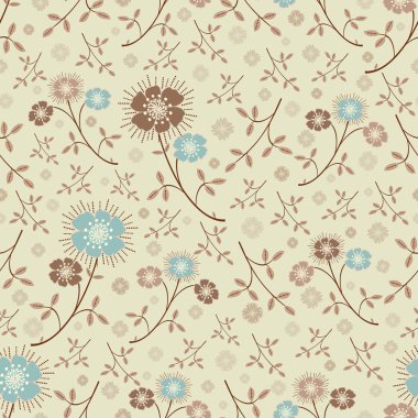 Çiçekler görüntü ile Seamless modeli.