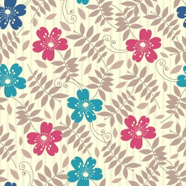 Çiçekler görüntü ile Seamless modeli.