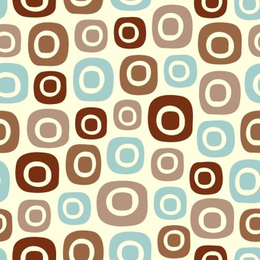 Oval geometrik şekiller görüntü ile Dikişsiz soyut desen