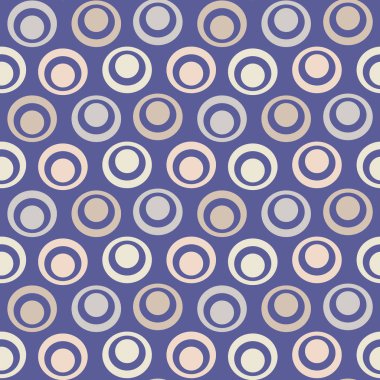 Yüzük ve daireler görüntü ile Dikişsiz soyut geometrik desen.