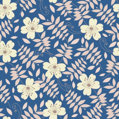 Çiçekler görüntü ile Seamless modeli.