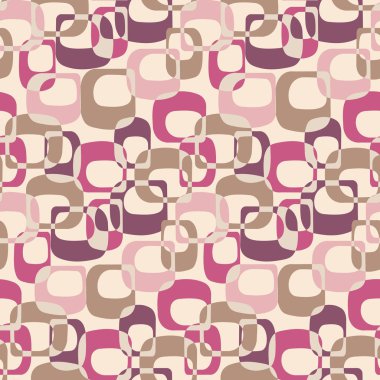 Oval geometrik şekiller görüntü ile Dikişsiz soyut desen