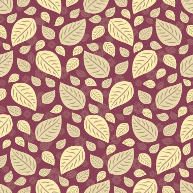 Yaprakları görüntü ile Seamless modeli.