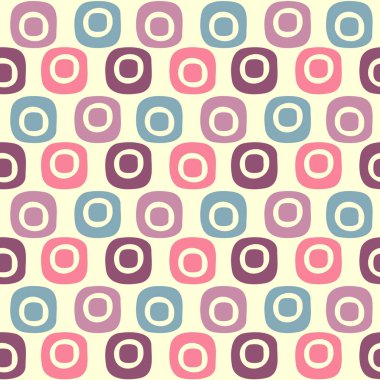 Oval geometrik şekiller görüntü ile Dikişsiz soyut desen