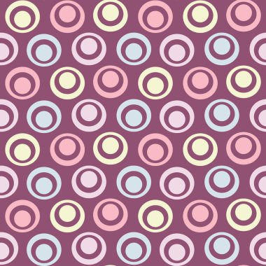 Yüzük ve daireler görüntü ile Dikişsiz soyut geometrik desen.