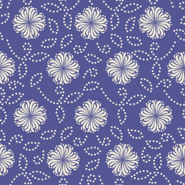 Bir çiçek süsleme görüntü ile Dikişsiz soyut desen.