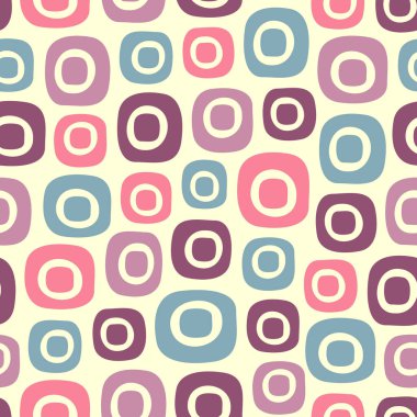 Oval geometrik şekiller görüntü ile Dikişsiz soyut desen