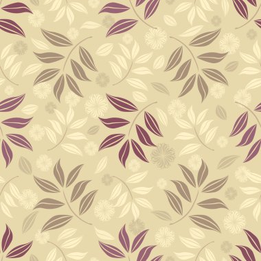 Yaprakları görüntü ile Seamless modeli.