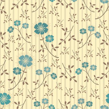 Çiçekler görüntü ile Seamless modeli.