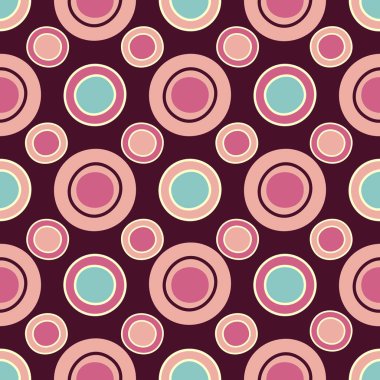 Yüzük ve daireler görüntü ile Dikişsiz soyut geometrik desen.