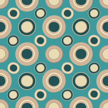 Yüzük ve daireler görüntü ile Dikişsiz soyut geometrik desen.