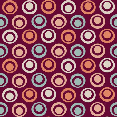 Yüzük ve daireler görüntü ile Dikişsiz soyut geometrik desen.
