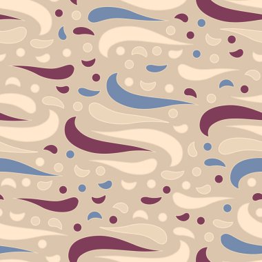 Dalgalı yuvarlak çizgilerin görüntüsü ile kesintisiz soyut desen.