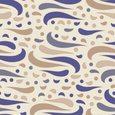 Dalgalı yuvarlak çizgilerin görüntüsü ile kesintisiz soyut desen.