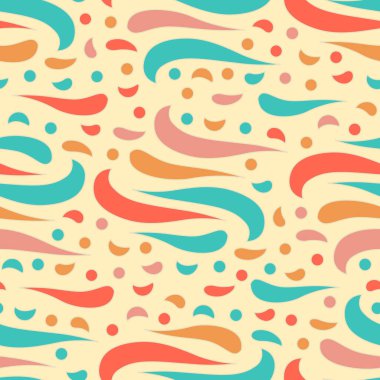 Dalgalı yuvarlak çizgilerin görüntüsü ile kesintisiz soyut desen.