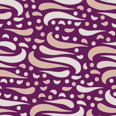 Dalgalı yuvarlak çizgilerin görüntüsü ile kesintisiz soyut desen.